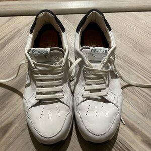 Revexs white leather sneakers
